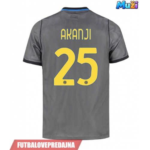 Lacne Muži Futbalové dres Inter Milan Manuel Akanji #25 2026-27 Krátky Rukáv - Tretina